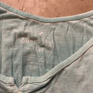 American eagle button tank